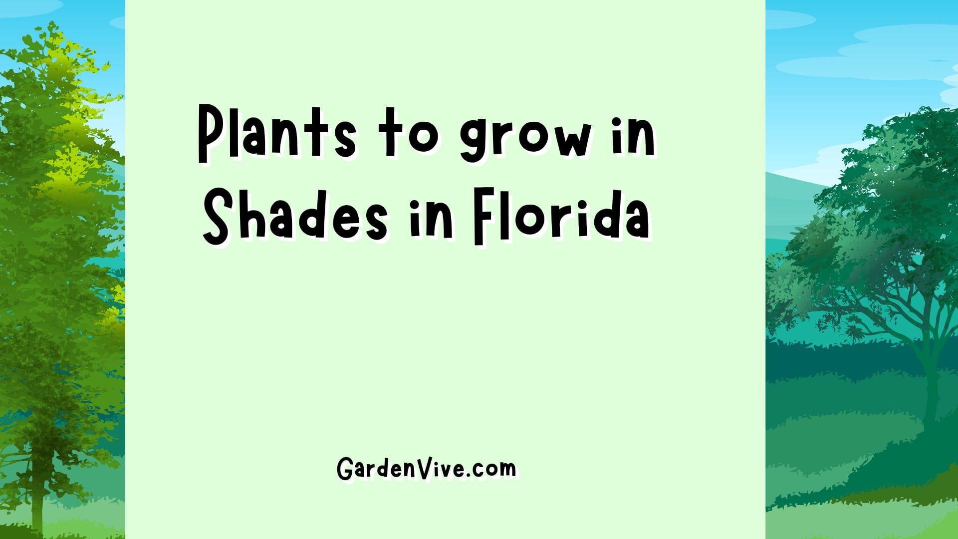 Plants to Grow in Shades in Florida