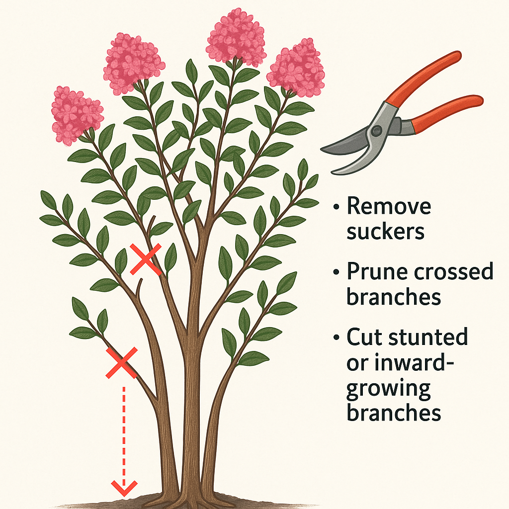 How to trim Crape Myrtle