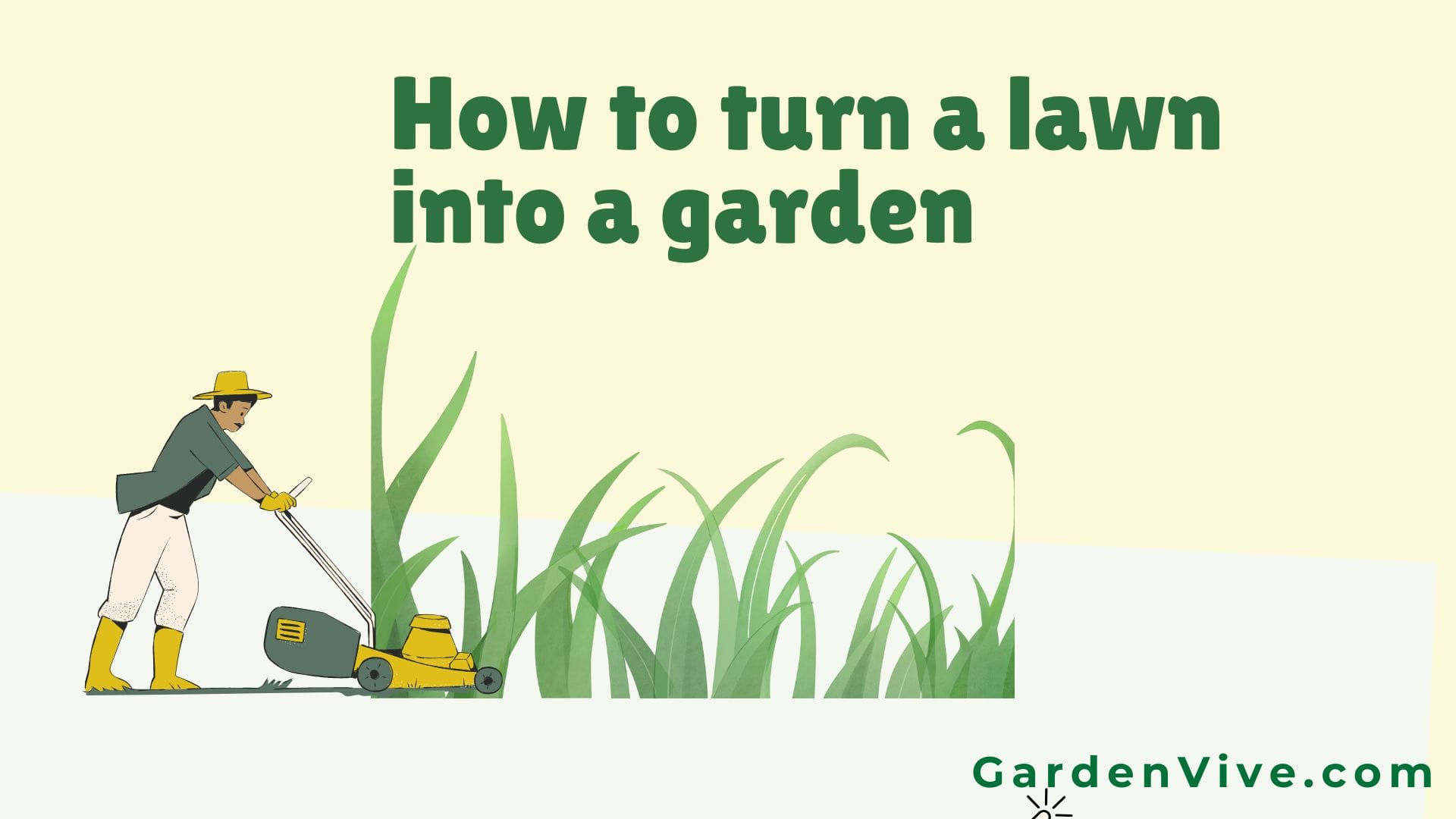 How to turn lawn into garden