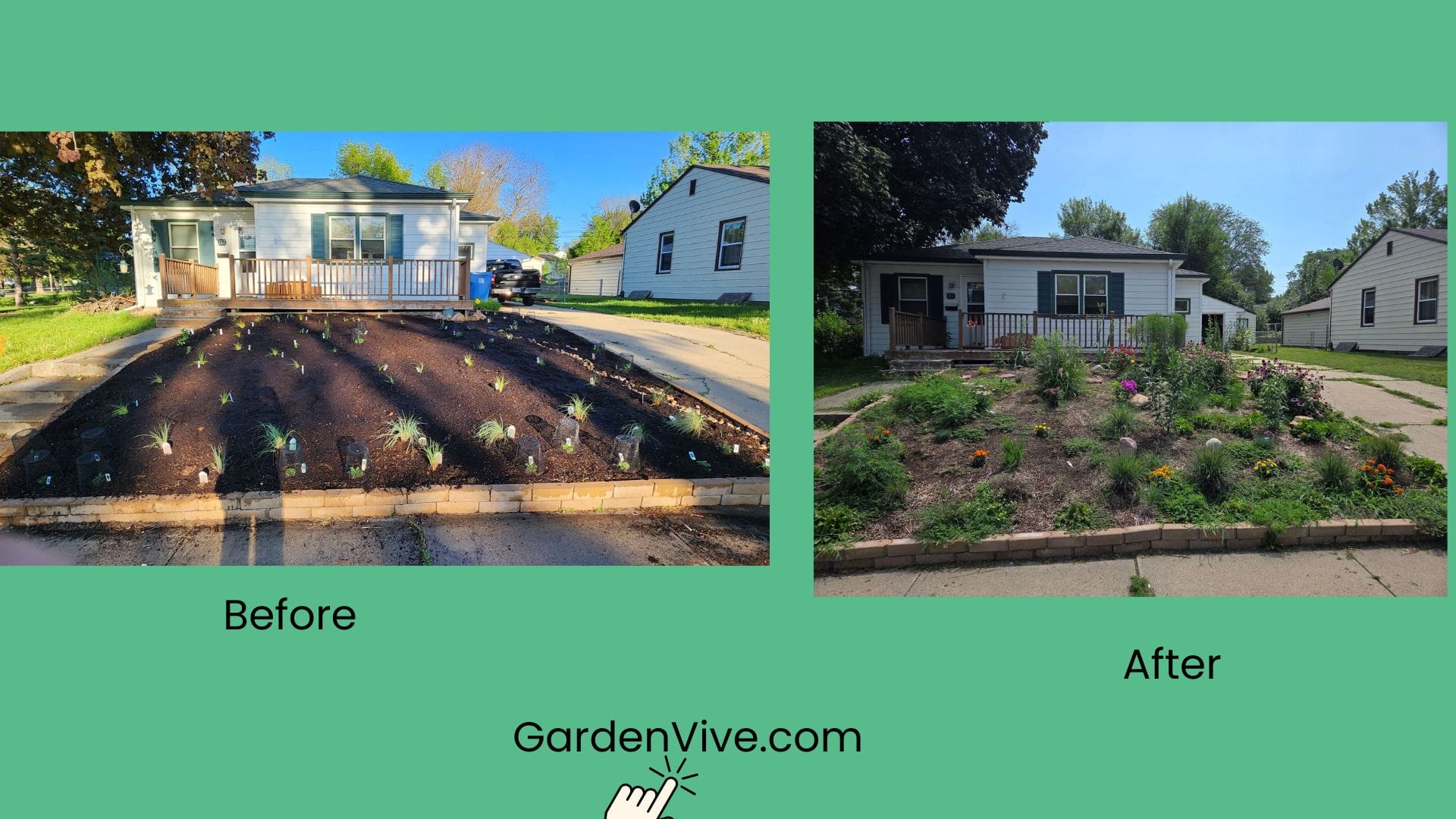 Turn lawn into garden